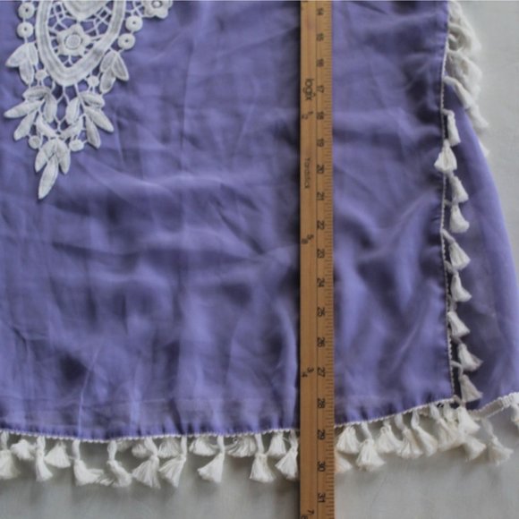 NEW CPOKRTWSO Lavender Swimsuit Cover Up Women Size Small / Medium - Picture 5 of 6